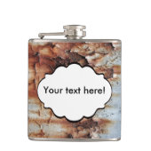 Verftextuur afpellen heupfles (Voorkant)