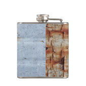 Verftextuur afpellen heupfles (Achterkant)