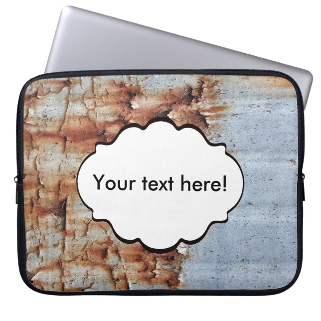 Verftextuur afpellen laptop sleeve (Voorkant)