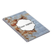 Verftextuur afpellen notitieboek (Rechterzijde)