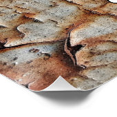 Verftextuur afpellen perfect poster (Hoek)