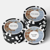 Verftextuur afpellen poker chips (Opstapeling)