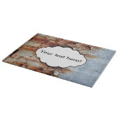 Verftextuur afpellen snijplank (Hoek)