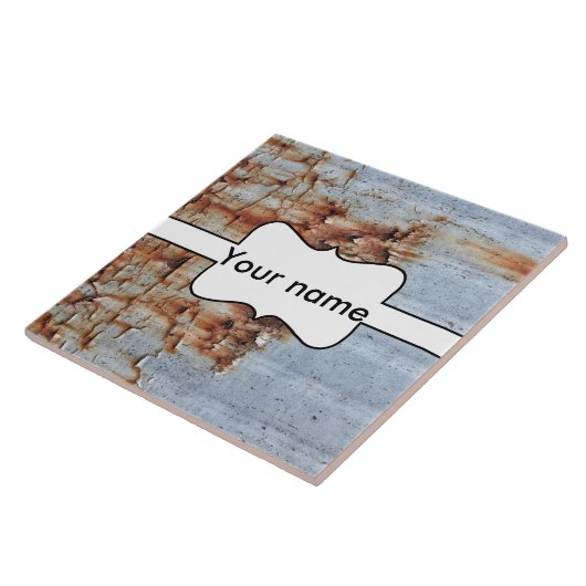 Verftextuur afpellen tegeltje (Zijkant)