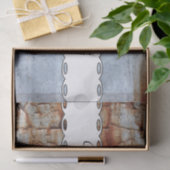 Verftextuur afpellen tissuepapier (Geschenk)