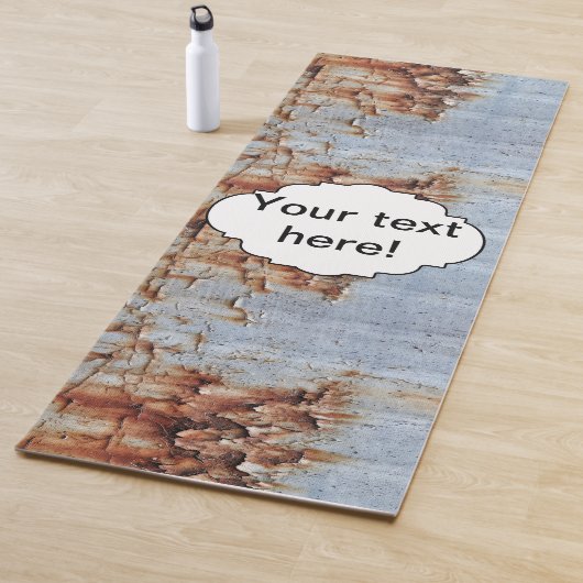 Verftextuur afpellen yogamat (In situ)