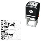 Verftextuur afpellen  zelfinktende stempel (In situ)