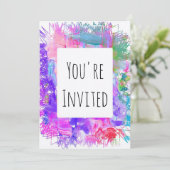 verfuitnodiging kaart (Staand voorkant)