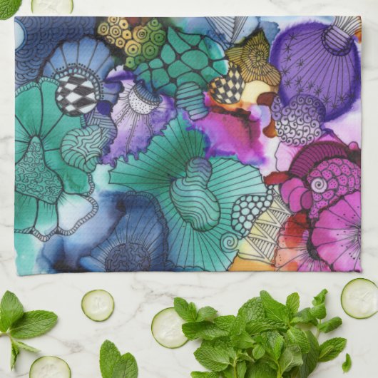 Verfusie keukenhanddoek (Gevouwen)