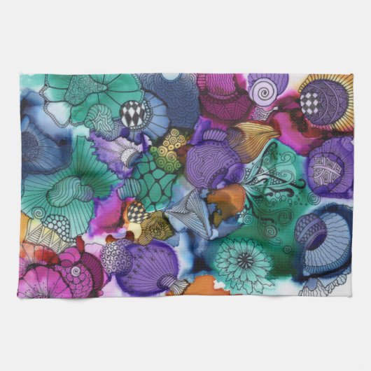 Verfusie keukenhanddoek (Horizontaal)