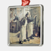 Verfwerkplaats in de Gobelins, 19e eeuw Metalen Ornament (Links)