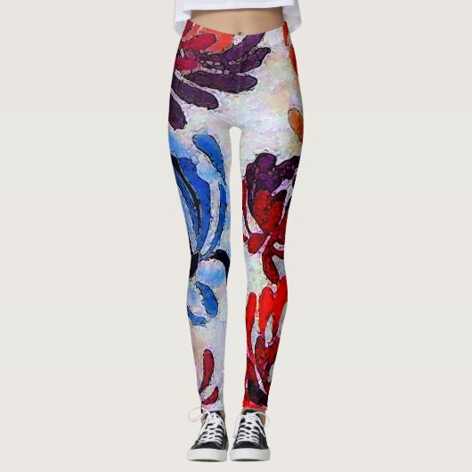 Vergaderbloemen - Leggings bloemen (Voorkant)