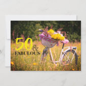  vergaderdag 50 en fiets van de Fabulous Party Kaart (Voorkant)