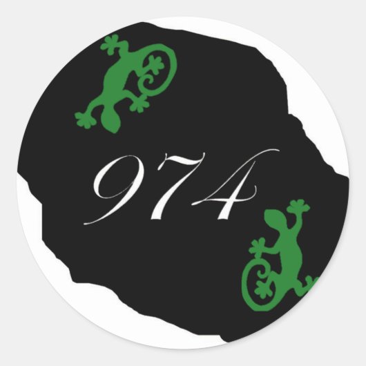 Vergadering 974 - Margoillat Ronde Sticker (Voorkant)