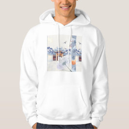 Vergadering bij de tempel: De zijden parasol Hoodie