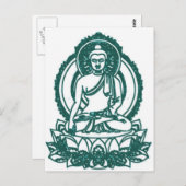 VERGADERING BUDDHA-BEMIDDELENDE VREDE BRIEFKAART (Voorkant / Achterkant)