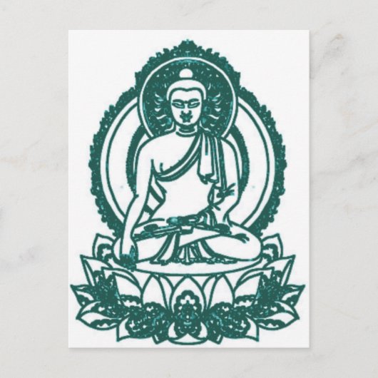 VERGADERING BUDDHA-BEMIDDELENDE VREDE BRIEFKAART (Voorkant)