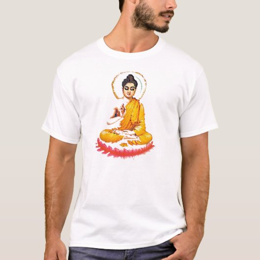 VERGADERING BUDDHA-BEMIDDELENDE VREDE T-SHIRT (Voorkant)