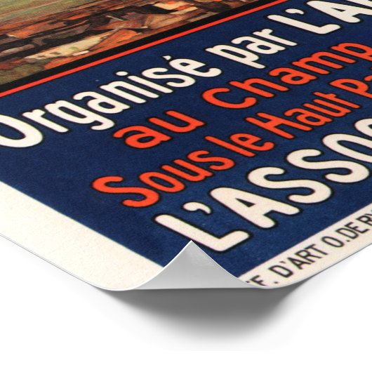 Vergadering D' Aviation Belgium Vliegtuig Expo Bru Poster (Hoek)