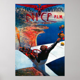 Vergadering D' Aviation in Nice, Poster Frankrijk