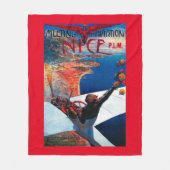Vergadering D' Aviation in Nice, Poster Frankrijk Fleece Deken (Voorkant)