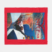 Vergadering D' Aviation in Nice, Poster Frankrijk Fleece Deken (Voorkant (Horizontaal))