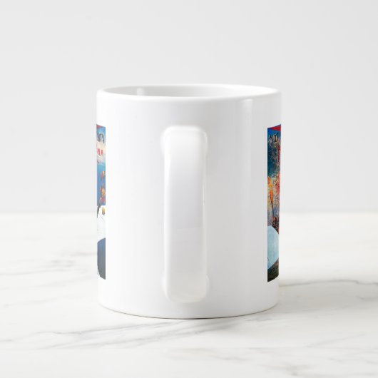 Vergadering D' Aviation in Nice, Poster Frankrijk Grote Koffiekop (Achterkant)