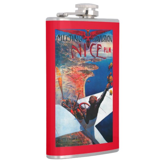 Vergadering D' Aviation in Nice, Poster Frankrijk Heupfles (Rechts)