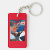 Vergadering D' Aviation in Nice, Poster Frankrijk Sleutelhanger (achterkant)