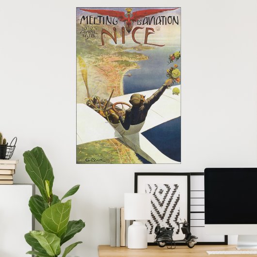 Vergadering D'Aviation Poster (Thuiskantoor)