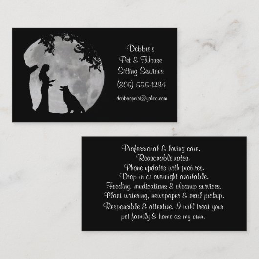 Vergadering en vergadering visitekaartje (Voorkant / Achterkant)