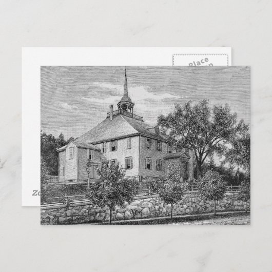 Vergadering in Hingham Briefkaart (Voorkant / Achterkant)