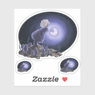 Vergadering in Moonlight Sticker