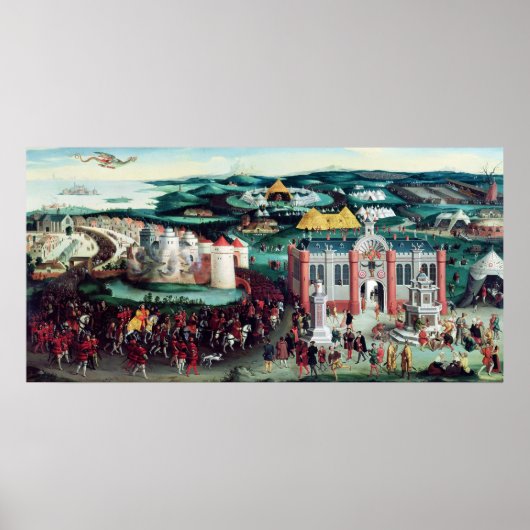 Vergadering op het gebied van de kool van goud poster (Voorkant)