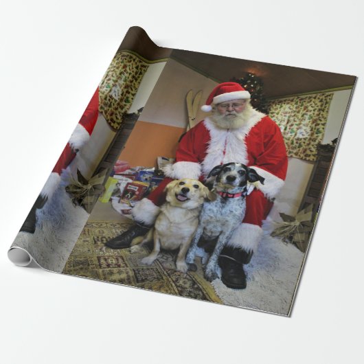 Vergadering Santa Cadeaupapier (Uitgerold)