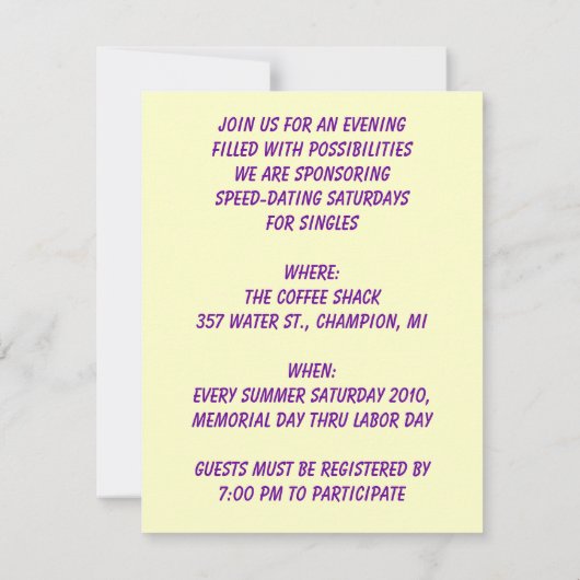 VERGADERING SNELHEIDSDATUM KOFFITATIE KAART (Achterkant)