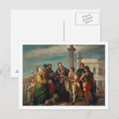 Vergadering Titiaan (1488-1576) en Verones Briefkaart (Voorkant / Achterkant)