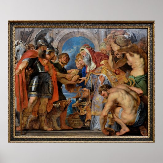 Vergadering van Abraham en Melchizedek Poster (Voorkant)