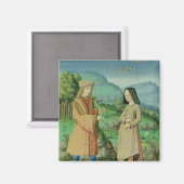 Vergadering van Aeneas en Anne, de zus van Dido Magneet (Voorkant / Achterkant)