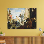 Vergadering van Anthony en Cleopatra, c.1645 Canvas Afdruk (Insitu (Woonkamer))