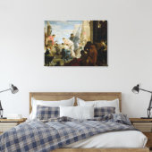 Vergadering van Anthony en Cleopatra, c.1645 Canvas Afdruk (Insitu (Slaapkamer))