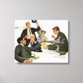  vergadering van bedrijfsleiders, leidinggevenden  canvas afdruk (Voorkant)