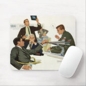  vergadering van bedrijfsleiders, leidinggevenden  muismat (Met muis)