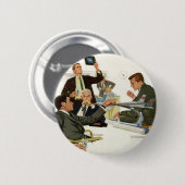 vergadering van bedrijfsleiders, leidinggevenden ronde button 5,7 cm (Voorkant /achterkant)