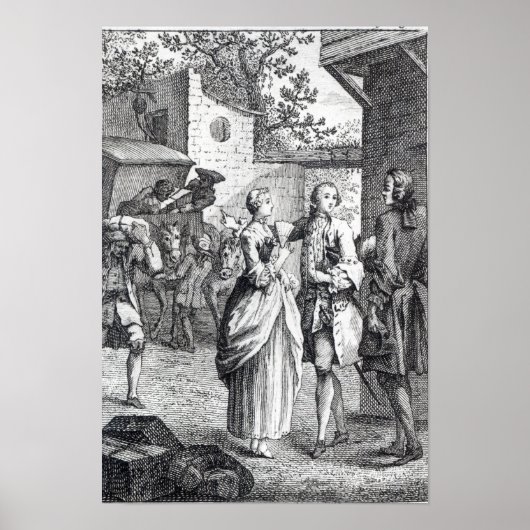 Vergadering van Chevalier Des Greux en Manon Poster (Voorkant)