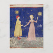 Vergadering van Dante en Beatrice Briefkaart (Voorkant)