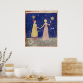 Vergadering van Dante en Beatrice Poster (Keuken)