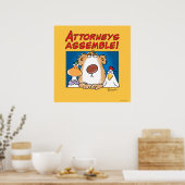 VERGADERING VAN DE ATTORNEYS! Sandra Boynton Poster (Keuken)