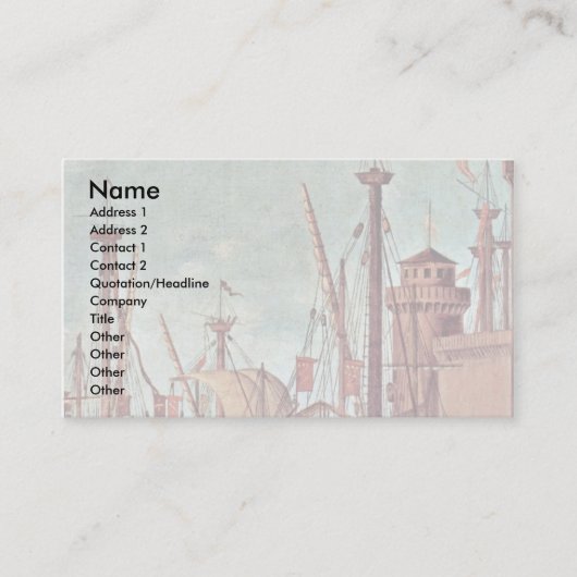 Vergadering van de Betrokken en het begin Visitekaartje (Voorkant)