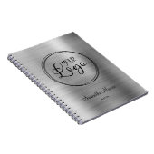 Vergadering van de Folie van Faux Silver Ombre Notitieboek (Rechterzijde)